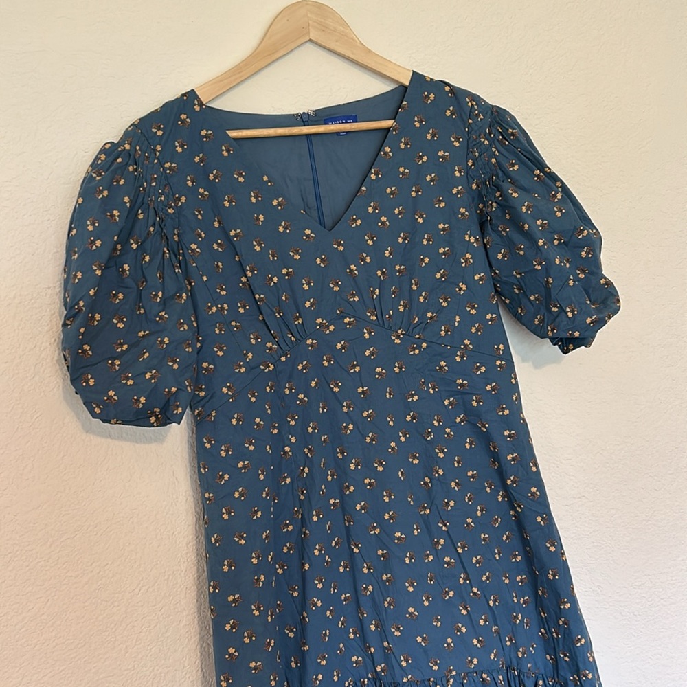 Unique Maison and Me Blue Floral Dress XL